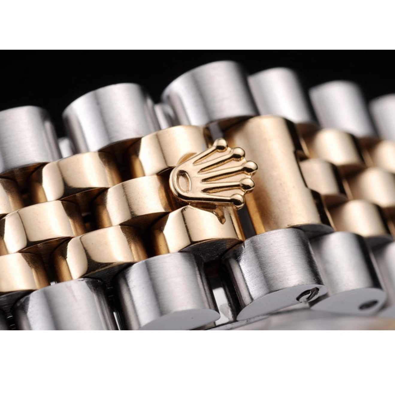 Rolex aaa copy Steel 18k Rolex Gold Stainless Two DateJust PlatedGold Dial Tone 0814